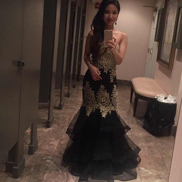Emroidered Mermaid Gown